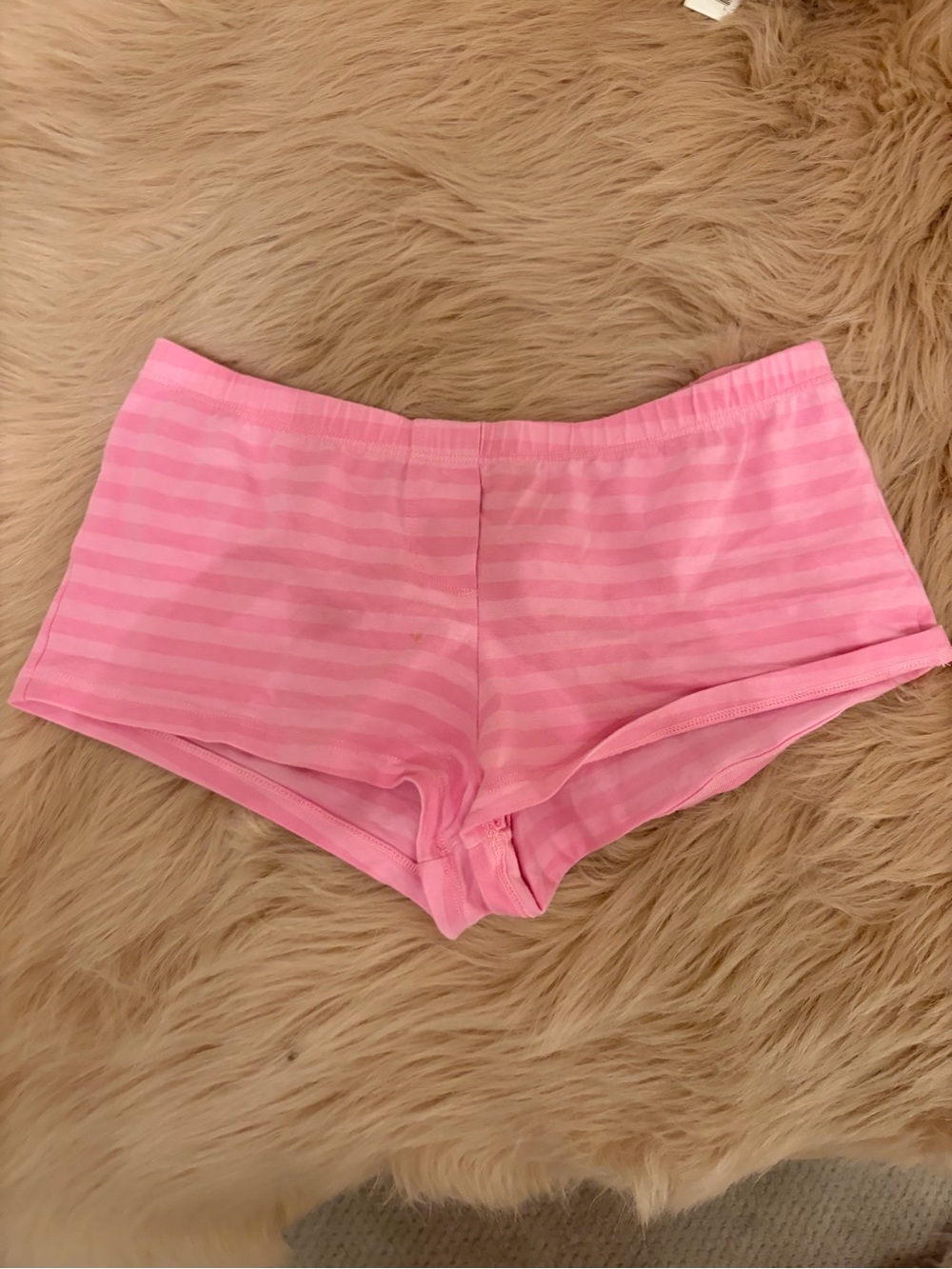 Brandy Melville Pink Striped Bike Shorts